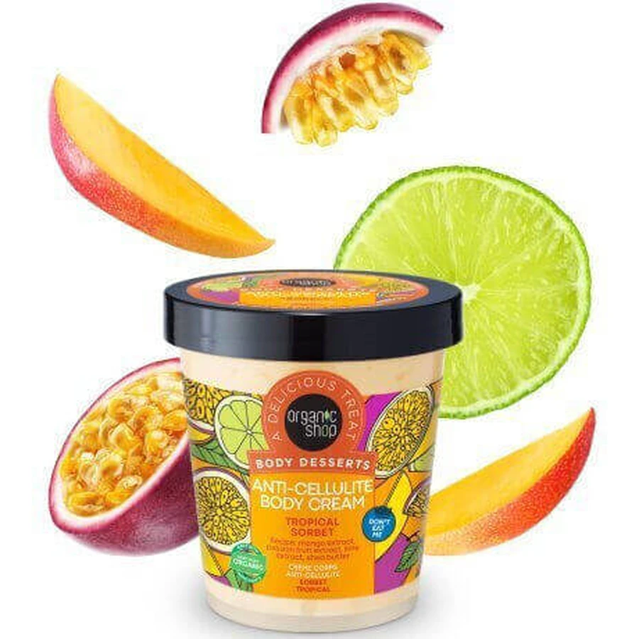 Organic Shop Tropical Sorbet Feuchtigkeitsspendende Körpercreme 450ml