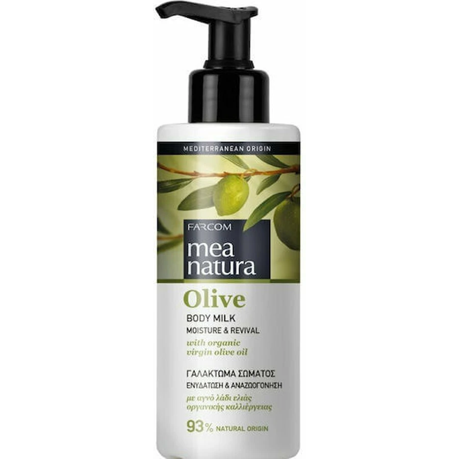 Farcom Mea Natura Körperlotion Olivenöl Feuchtigkeitsspendende Körperlotion für alle Hauttypen 250ml