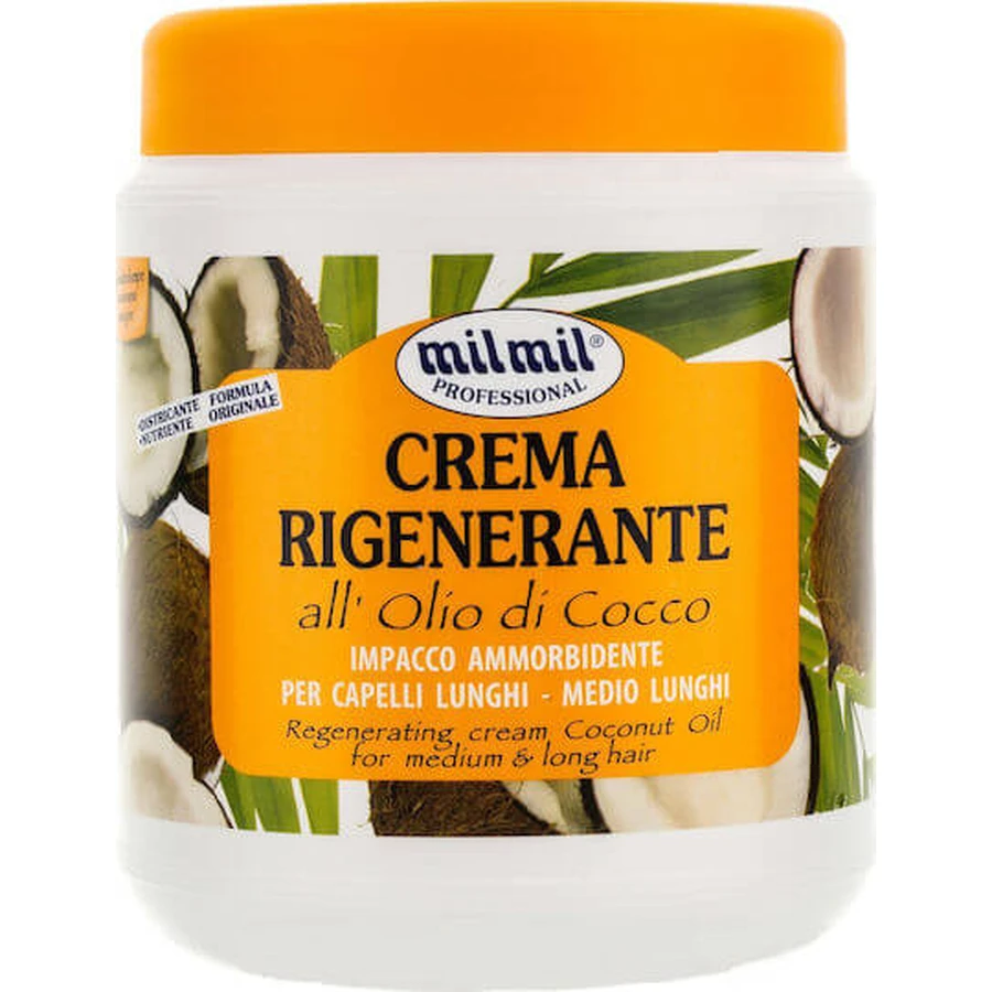 Milmil Professional Crema Rigenerante All'Olio Di Cocco Maschera Riparatrice 1000ml