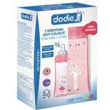 Set 2 Bottle for anti-colic initiation, Ballerina, 2x330 ml, +6 months, Dodie