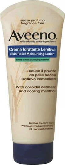 Aveeno Skin Relief Menthol Hydraterende Vochtinbrengende Lotion voor droge, zeer droge en gevoelige huid 200ml