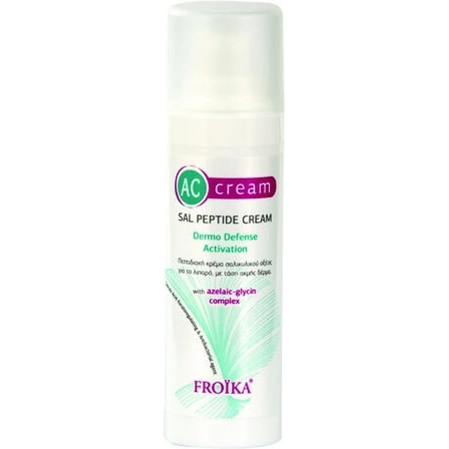 Froika AC Sal Peptide Cream 24H 24h Gesichtsregulierende Creme gegen Hautunreinheiten und Akne mit Panthenol und Peptiden 30ml