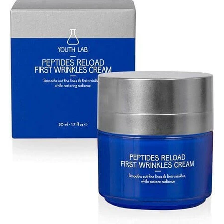 Laboratorium Młodości. Peptides Reload First Wrinkles 24h Nawilżający i przeciwstarzeniowy krem do twarzy z kwasem hialuronowym i peptydami 50ml: ceny i cechy