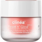 Clinea Reset n' Glow Dagcrème met SPF20 voor anti-aging en glans met Niacinamide en prebiotica 50ml