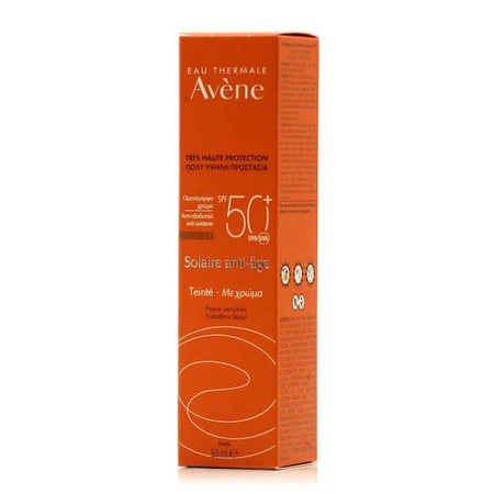 Eau Thermale Avène Wodoodporny krem przeciwsłoneczny SPF50 z pigmentem przeciwstarzeniowym 50ml: ceny i cechy
