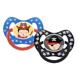 Set of 2 physiological pacifiers for boys, +18 months, Dodie