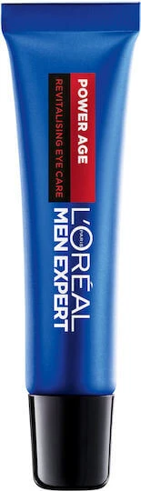 L'Oreal Paris Men Expert Men's Power Age Hydraterende en Anti-Ageing Oogcrème voor Mannen Anti-Rimpel Ogen met Hyaluronzuur 15ml