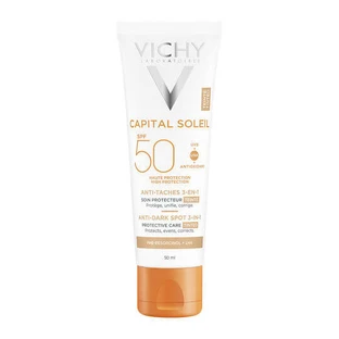 Vichy Capital Soleil 3-in-1 waterbestendige anti-pete zonnecrème voor het gezicht SPF50 met pigment 50ml