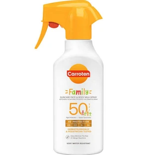 Carroten Family Wodoodporny krem przeciwsłoneczny do twarzy i ciała SPF50 Spray 270ml