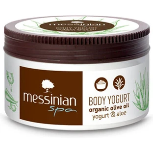 Messinian Spa Biologische Olijfolie Yoghurt en Aloë Hydraterende Lichaamscrème met Aloë Vera voor Droge & Gevoelige Huid 250ml