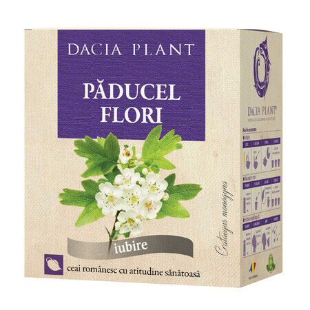 Tisane de fleurs d'aubépine, 50g, Dacia Plant