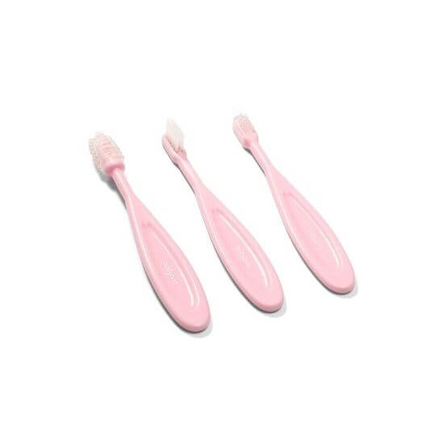 Set di 3 spazzolini da denti, rosa, Babyono