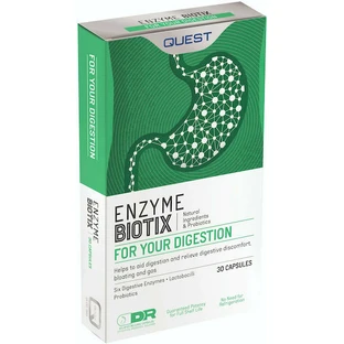 Quest Enzyme Biotix Para Su Digestión 30 cáps.