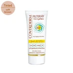 Coverderm Filteray Plus 2 w 1 Wodoodporny krem przeciwsłoneczny do twarzy z delikatnym brązowym pigmentem dla skóry normalnej SPF50 50ml: ceny i cechy