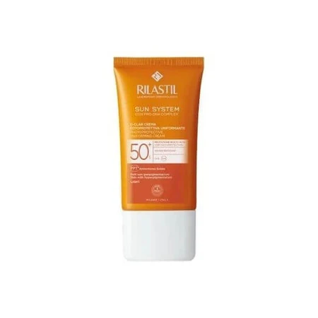 Rilastil D-Clar Uniforming Sunscreen Gesichtscreme SPF50 mit Lichtpigment 40ml