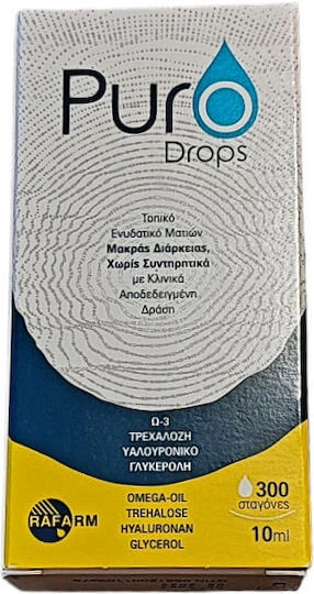 Rafarm Puro Druppels Hyaluronzuur Oogdruppels voor Droge Ogen 10ml
