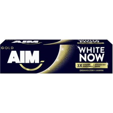 AIM Gold White Now Aufhellende Zahnpasta 75ml