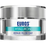 Eubos Hyaluron Repair Filler Moisturizing, Anti-Ageing and Toning Day Face Cream with Hyaluronic Acid and Peptides 50ml