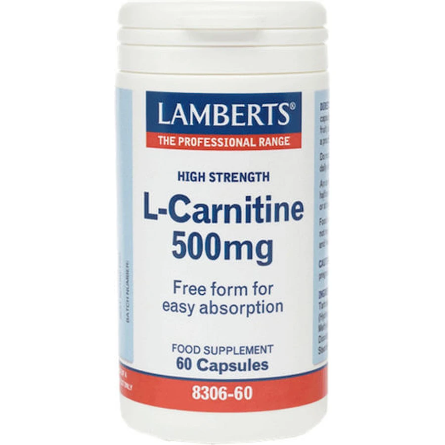 Lamberts L-carnitine met Carnitine 500mg 60 caps