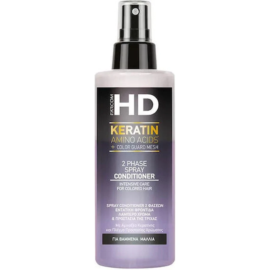 Farcom HD Keratin Amino Acids Leave In Conditioner Odbudowująca/odżywcza odżywka do włosów farbowanych 150ml: ceny i cechy