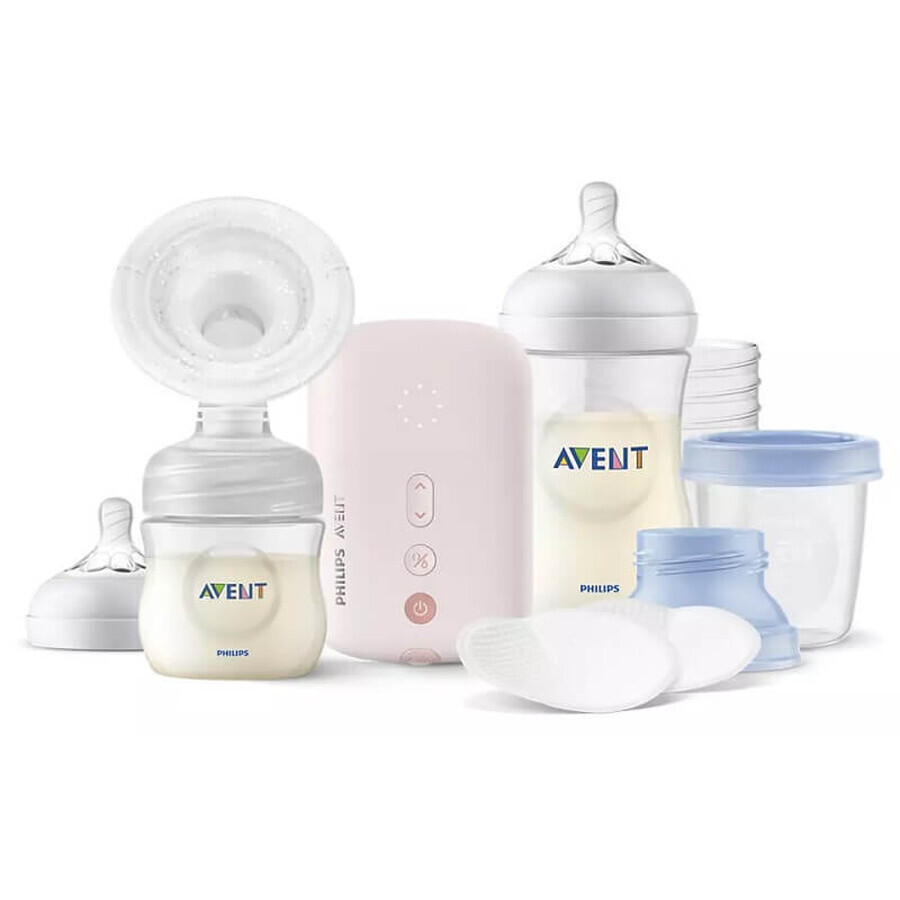 Breastfeeding set with electric breast pump, SCD 395/21, Philips Avent