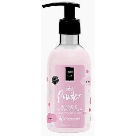 Lavish Care Baby Powder Feuchtigkeitsspendende Körpercreme mit Aloe Vera & aromatisiertem Aloe Vera Pulver 300ml