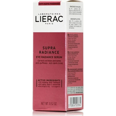 Lierac Supra Radiance Hydraterend en Anti-Ageing Serum voor Ogen, Kringen en Wallen 15ml