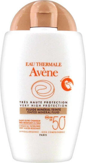 Eau Thermale Avène Fluide Mineral Teinte Waterproof Minerale Gezichtscrème SPF50 met Pigment 40ml