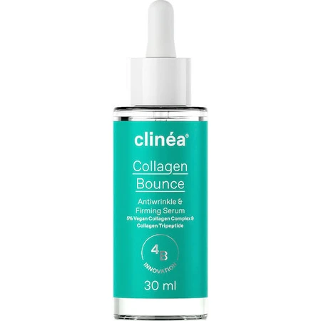 Clinea Collagen Bounce Serum Facial Antiarrugas con Ácido Hialurónico y Colágeno para Tonificar 30ml