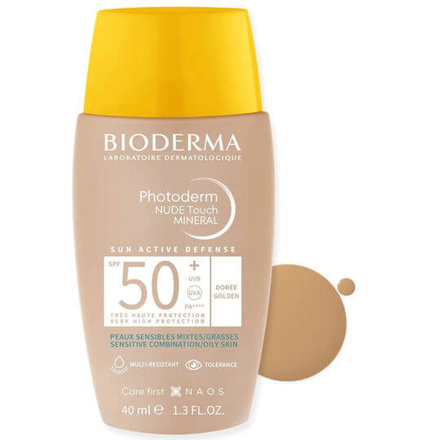 Bioderma Photoderm Nude Touch Crema Facial Mineral con Protección Solar SPF50 40ml