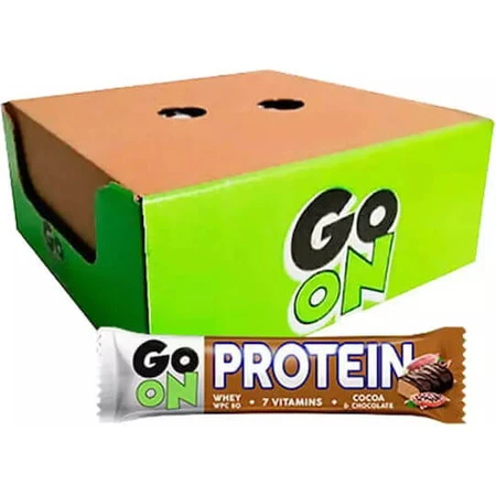 Go On Nutrition Protein-Riegel mit 20% Protein und Schokoladen-Kakao-Geschmack 24x50gr