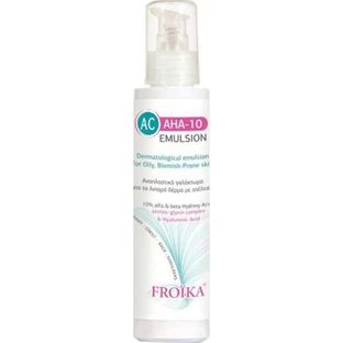 Froika AC AHA-10 24h Emulsión Facial de Día Reafirmante y Reajustante con SPF15 Contra Imperfecciones y Acné con Ácido Hialurónico 125ml