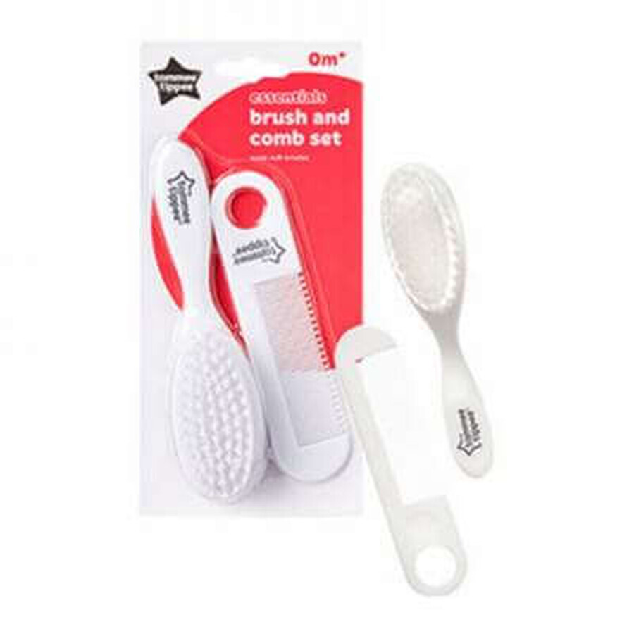 Brush and comb set, +0 months, Tommee Tippee