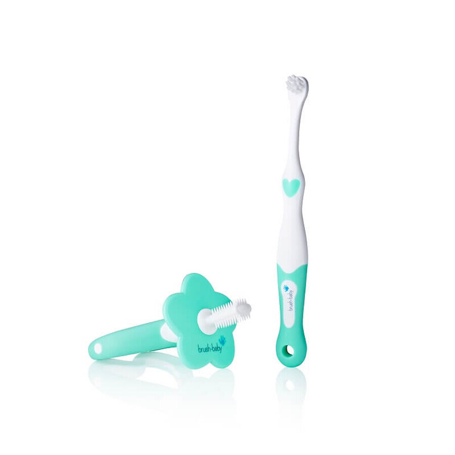 My First Borstel en My First Fopspeen Mondhygiëne Set, 0-18 maanden, Brush Baby