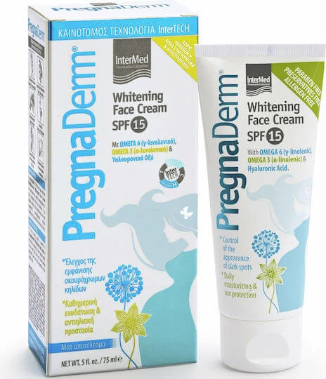 InterMed Pregnaderm 24h Dag Gezichtscrème met SPF15 Tegen Pigmentvlekken met Hyaluronzuur 75ml