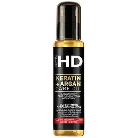 Farcom HD Keratin + Argan Care Ulei de păr pentru Reparare cu Keratină 100ml