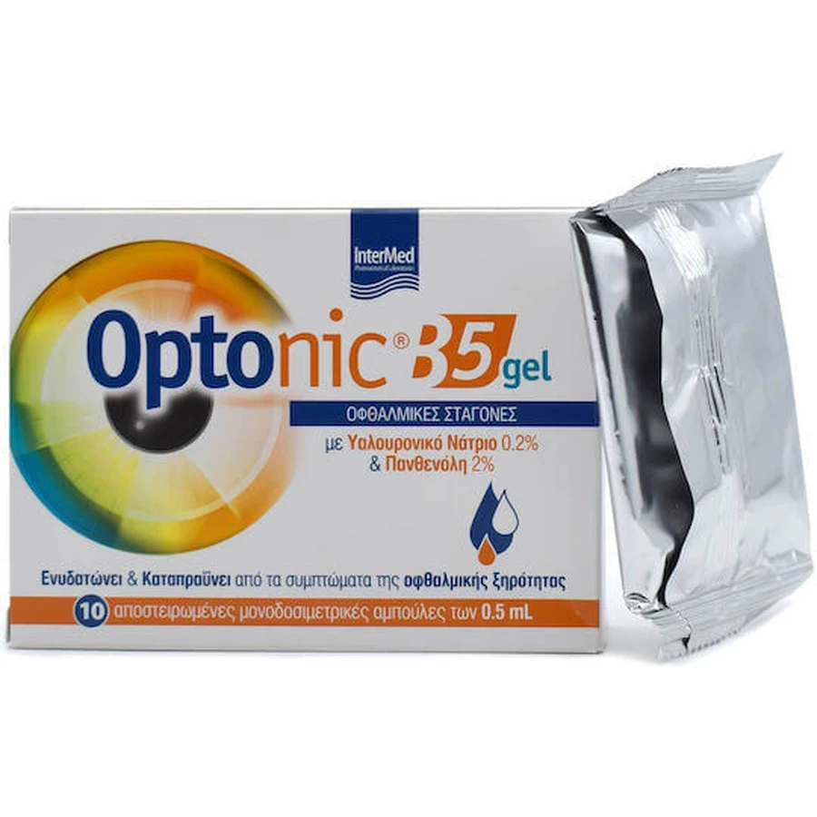 InterMed Optonic B5 żelowe krople do suchych oczu 10x0,5ml: ceny i cechy