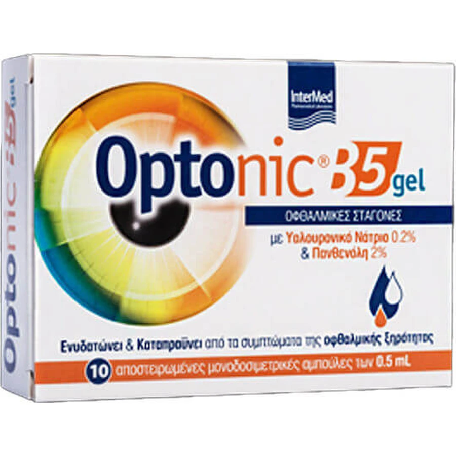 InterMed Optonic B5 żelowe krople do suchych oczu 10x0,5ml: ceny i cechy