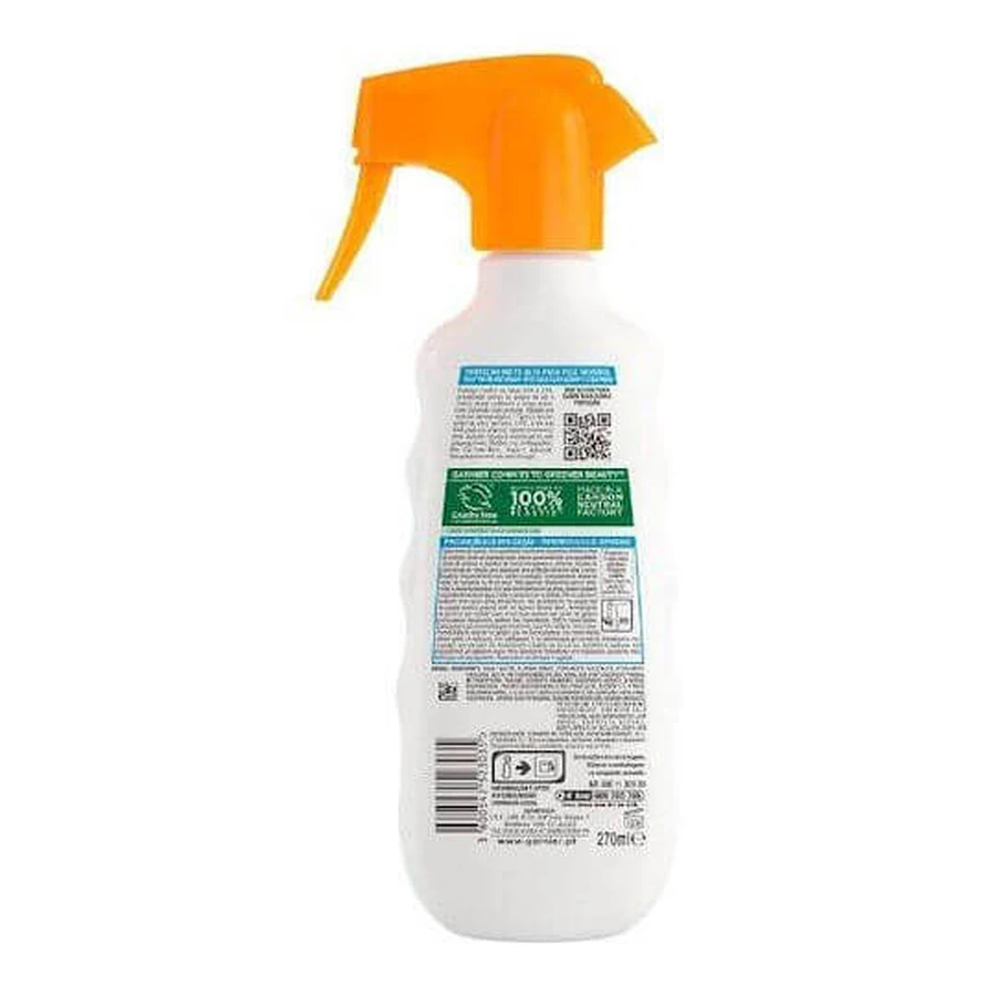 Garnier Ambre Solaire Sensitive Advanced Ceramide Protect Hipoalergiczny przeciwsłoneczny krem do ciała SPF50 Spray 270ml: ceny i cechy