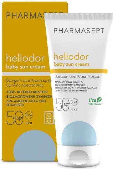 Pharmasept Heliodor Heliodor Waterproof Baby Zonnecrème Gezicht & Lichaam Emulsie SPF50 100ml 100ml 518949