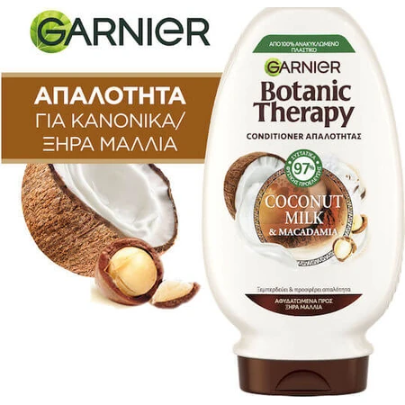 Garnier Botanic Therapy Condiotioner Kokos Macadamia Reconstructie/Voedende Conditioner voor Alle Haartypen 200ml
