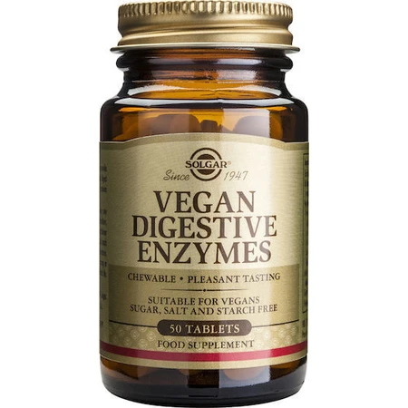 Solgar Vegan Digestive Enzymes fără Gluten 50 file
