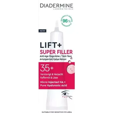 Diadermine Lift + Super Filler 35+ Anti-Falten Augencreme mit Hyaluronsäure 15ml