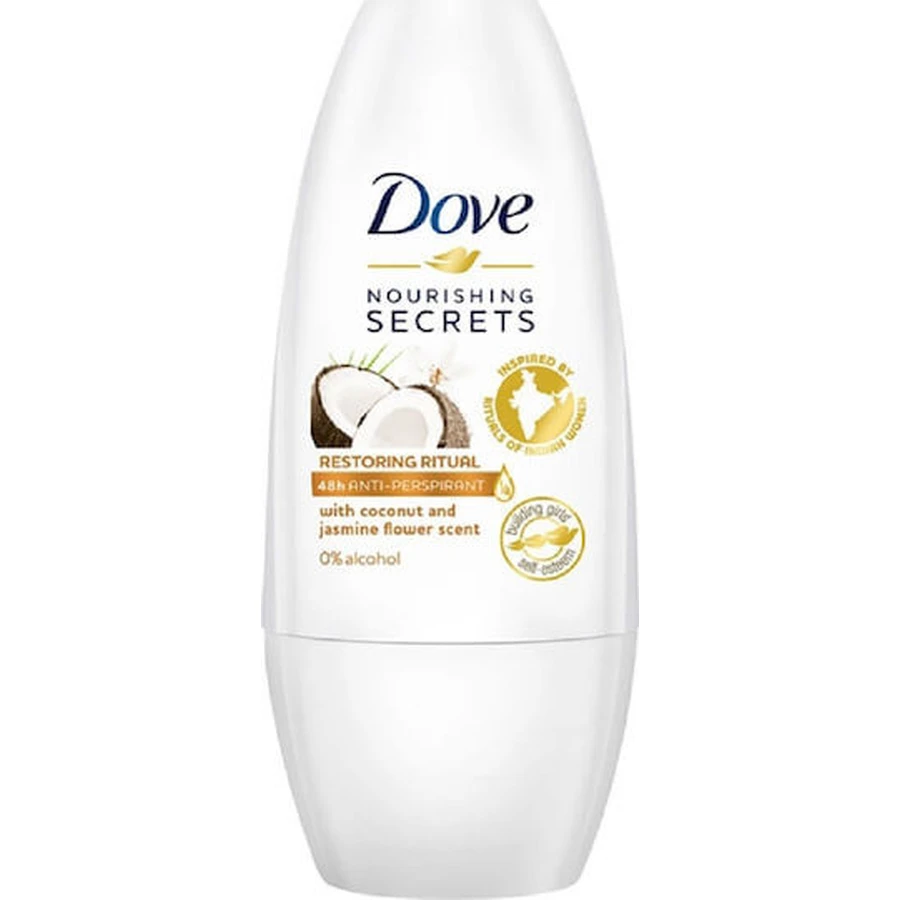 Dove Nourishing Secrets Restoring Ritual Coconut & Jasmine Flower Deodorant Deodorant 48h sub formă de Roll-On 50ml