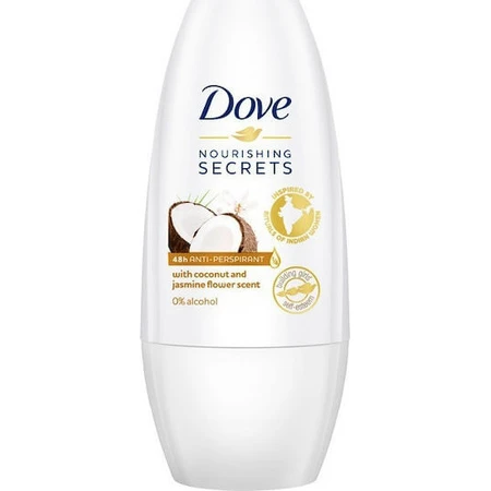 Dove Nourishing Secrets Restoring Ritual Coconut & Jasmine Flower Deodorant Deodorant 48h sub formă de Roll-On 50ml