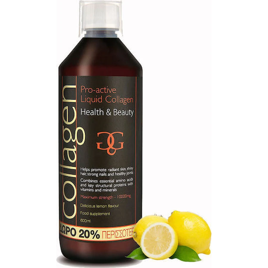 Total Health Solutions Pro-actief Vloeibaar Collageen 600ml Citroen