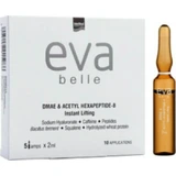 InterMed Eva Belle DMAE DMAE & Acetyl Hexapeptide-8 Feuchtigkeitsspendendes und Anti-Ageing Gesichtsserum mit Hyaluronsäure für Ausstrahlung und Lifting 5x2ml