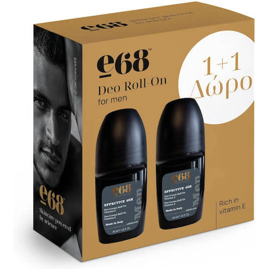 E68 Deodorant 48h Roll-On 2x50ml