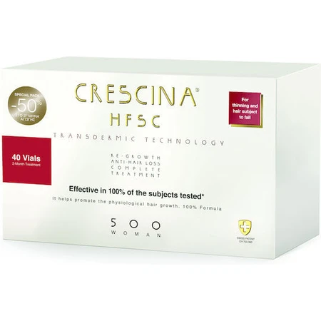 Labo Crescina Transdermic HFSC 500 Haarampul tegen haaruitval voor vrouwen 40x3.5ml