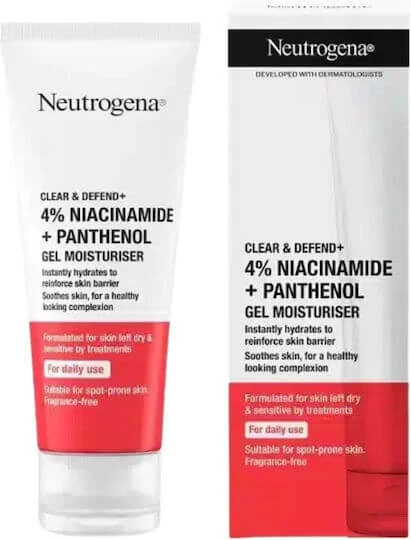 Neutrogena Clear & Defend+ Daggel tegen onzuiverheden voor het gezicht met Niacinamide en Panthenol 50ml